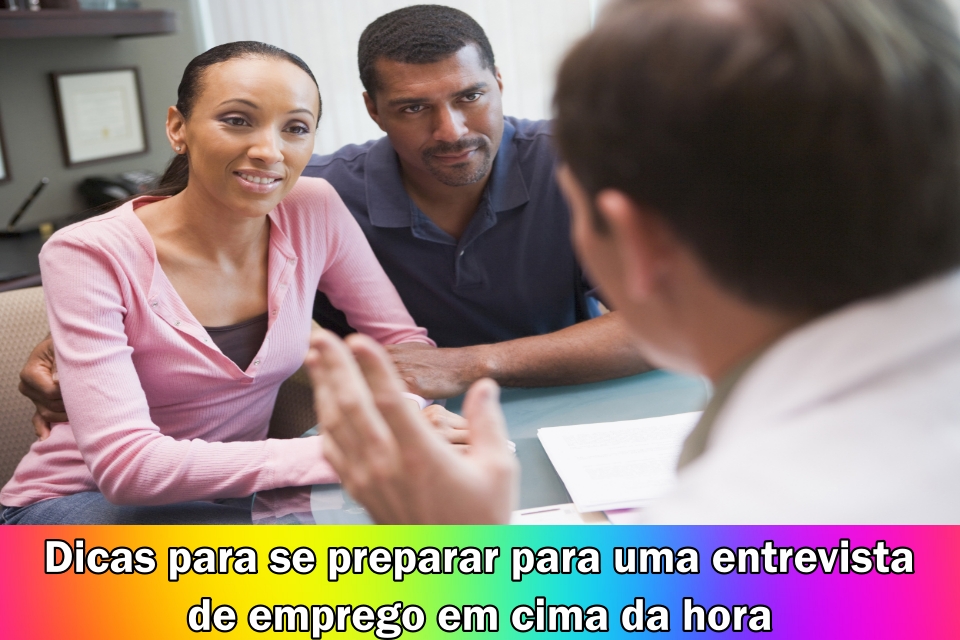 entrevista de emprego em cima da hora