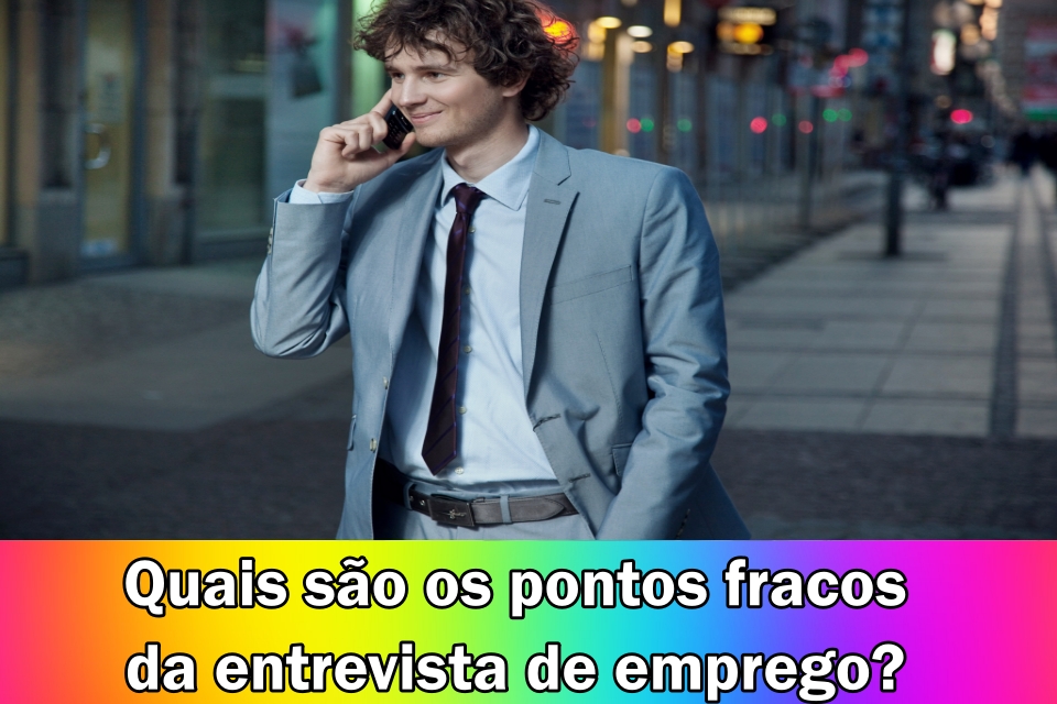 pontos fracos da entrevista de emprego